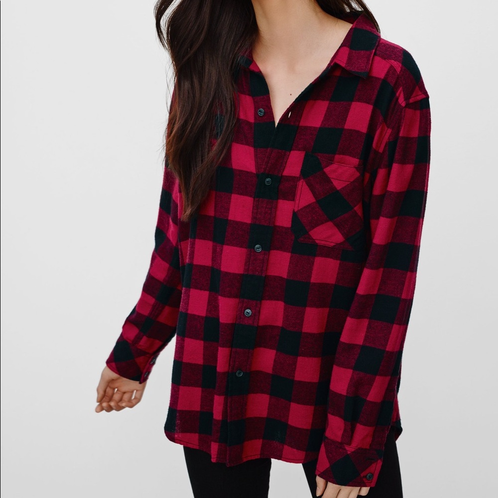 Aritzia TNA Brisco Flannel Shirt